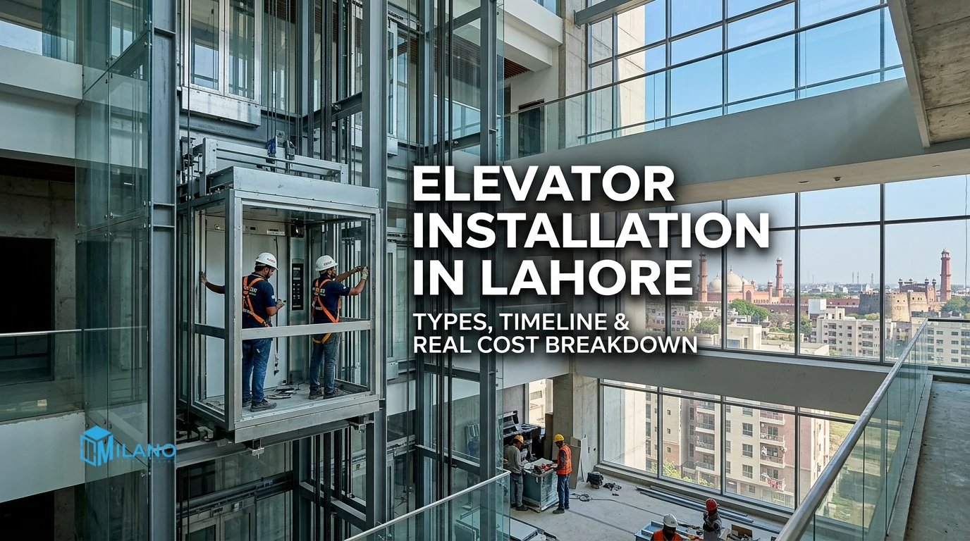 elevator installation Lahore