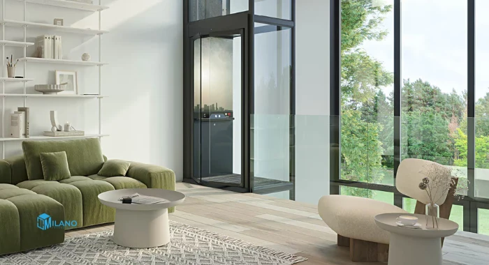 hydraulic home lift installation in villa Pakistan