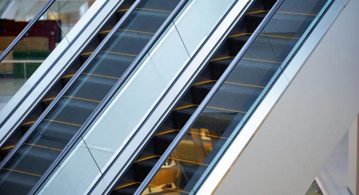 Escalators Pakistani Malls